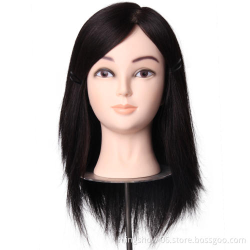 100 Human hair mannequin head with hair on sale